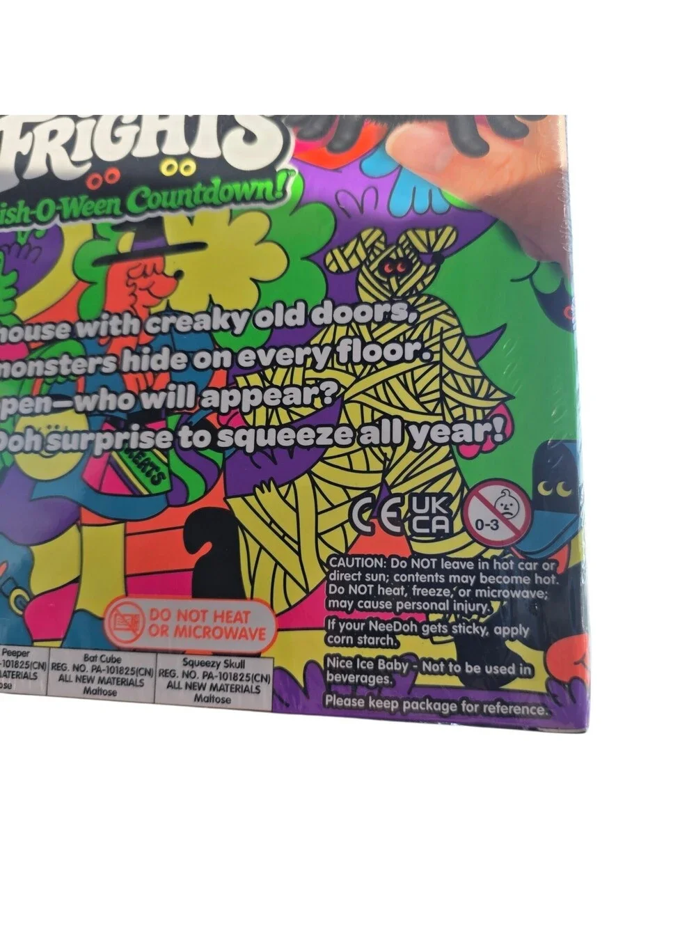 New Sealed NeeDoh Funky Frights Squish-O-Ween Halloween Advent Calendar 13 Toys